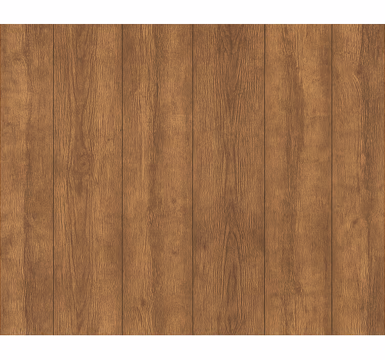 Wood feature wallpaper rustic walnut wood plank - TenStickers