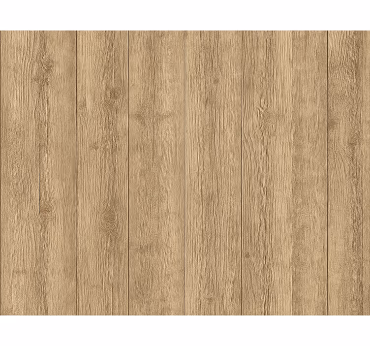 Wood feature wallpaper natural sanded oak vertical - TenStickers