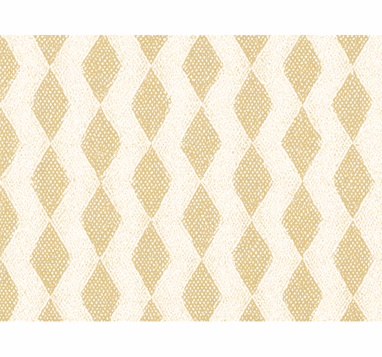 Living room wallpaper abstract gold triangle design - TenStickers