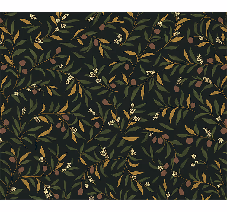 Master bedroom wallpaper simple floral design - TenStickers