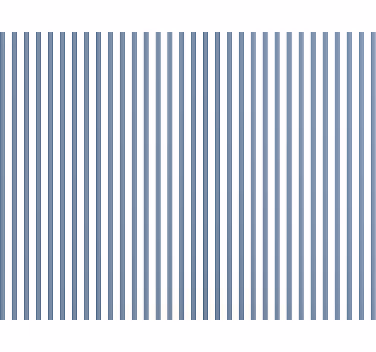 Living room wallpaper blue and white stripes - TenStickers