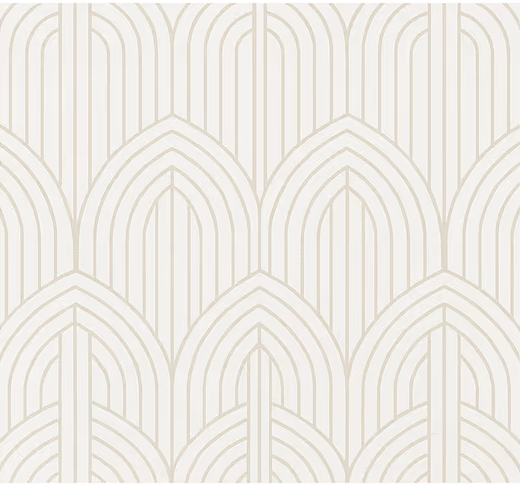 Living room wallpaper white wood design - TenStickers