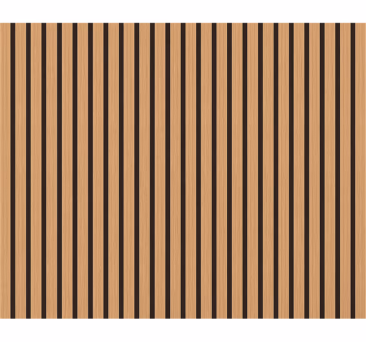 Living room wallpaper brown and black wood effect - TenStickers