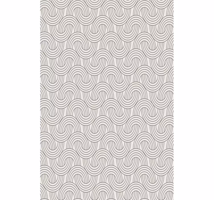 Flowers wallpaper art deco illusion design - TenStickers