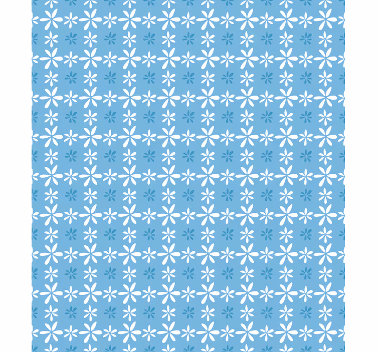 Flowers wallpaper white daisy flower design - TenStickers