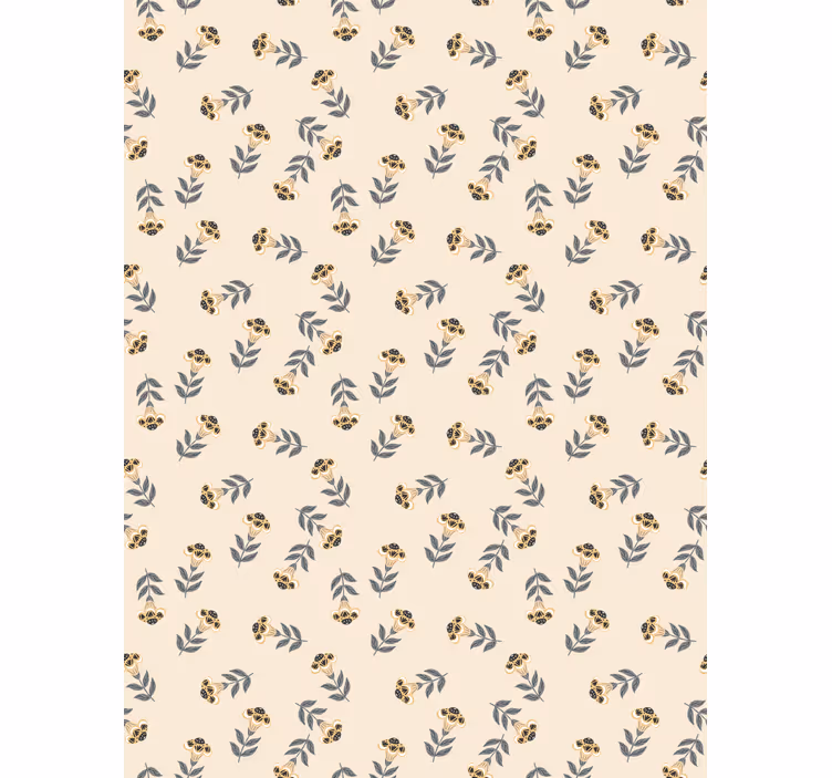 Flowers wallpaper with elegant polish floral design - TenStickers