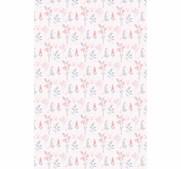 Wallpaper flowery pink blossom flowers - TenStickers