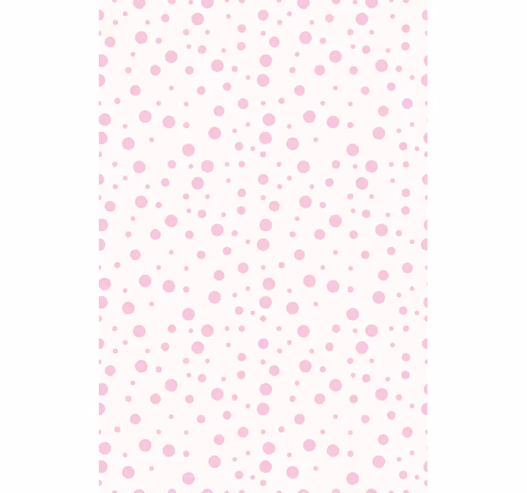 Master bedroom wallpaper in lovely pink dots - TenStickers