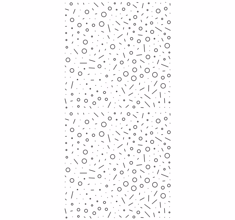 Master bedroom wallpaper black and white shapes - TenStickers