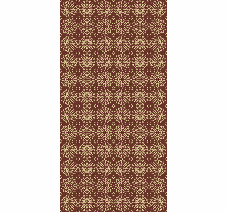 Master bedroom wallpaper geometric pattern design - TenStickers