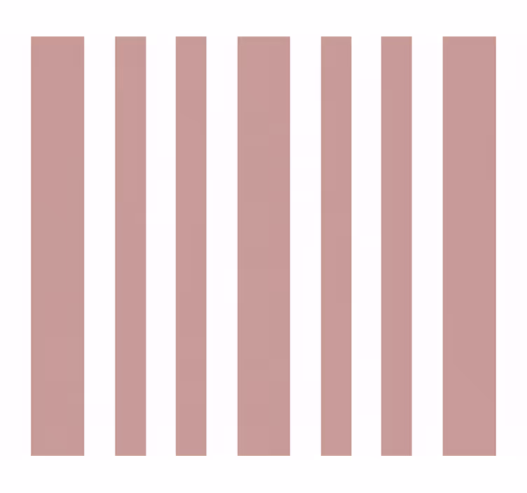 Vertical striped wallpaper in pink and white - TenStickers