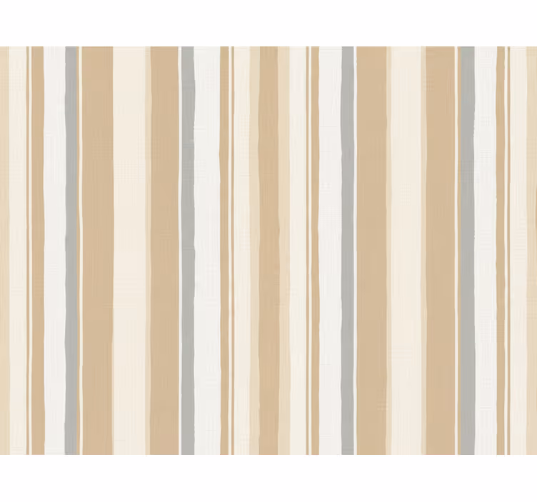 Vertical striped wallpaper farmhouse white beige - TenStickers