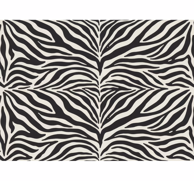 Wallpaper zebra realistic zebra pattern - TenStickers