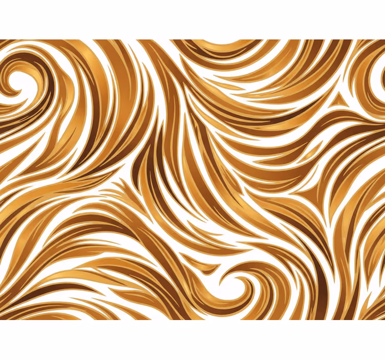 Other vintage wallpaper golden fur design - TenStickers