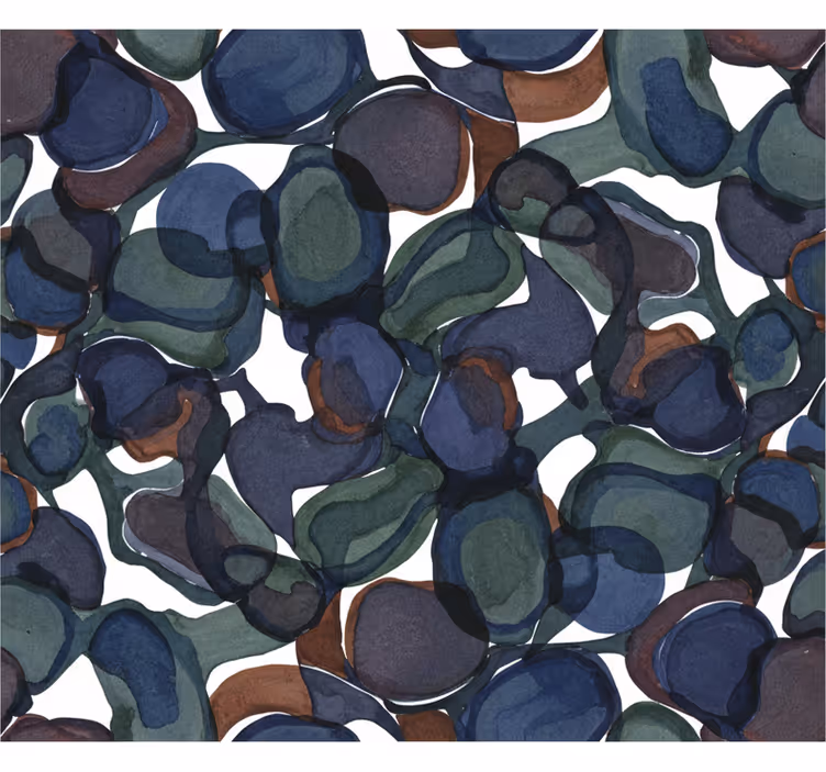 Abstract wallpaper swirling dark hues - TenStickers