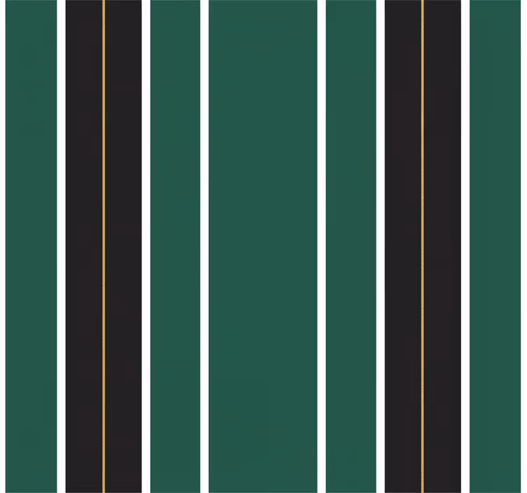 Vertical striped wallpaper in green and black - TenStickers