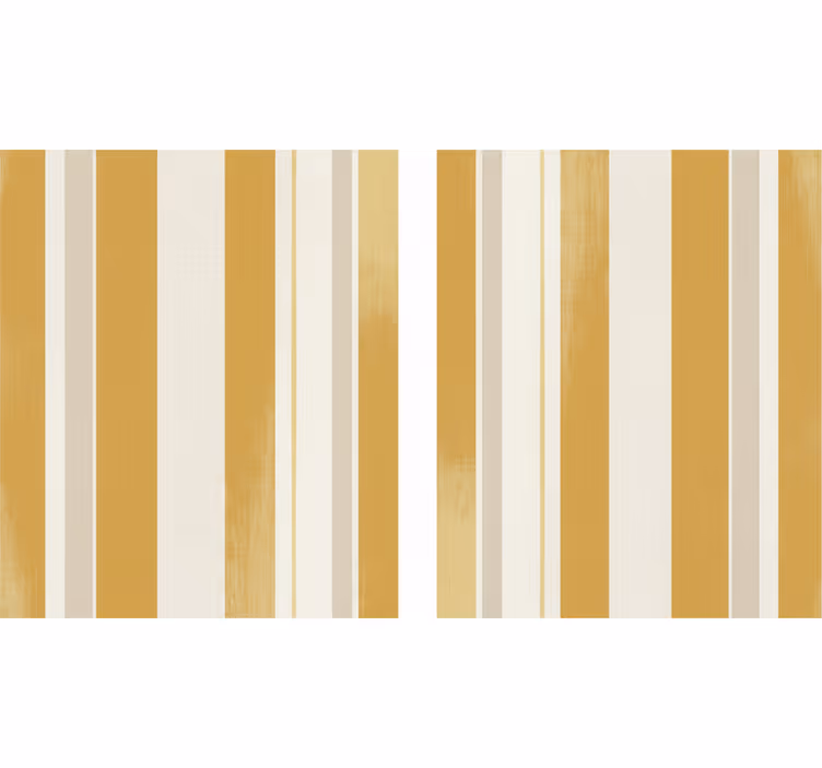 Vertical striped wallpaper in fine decor yellow - TenStickers