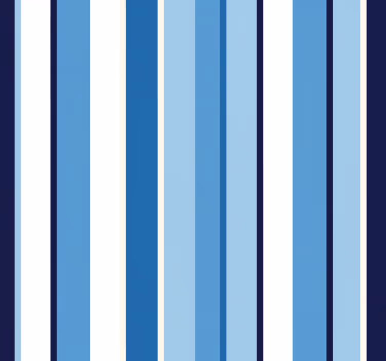 Vertical striped wallpaper in light and dark blue - TenStickers