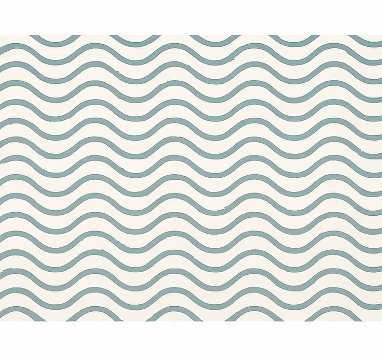 Geometric wallpaper muted teal pixel waves - TenStickers
