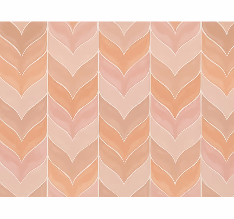 Modern wallpaper dusky pink herringbone design - TenStickers