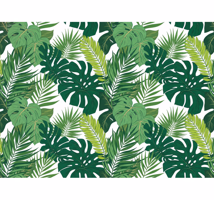 Leaves wallpaper jungle leaves - TenStickers