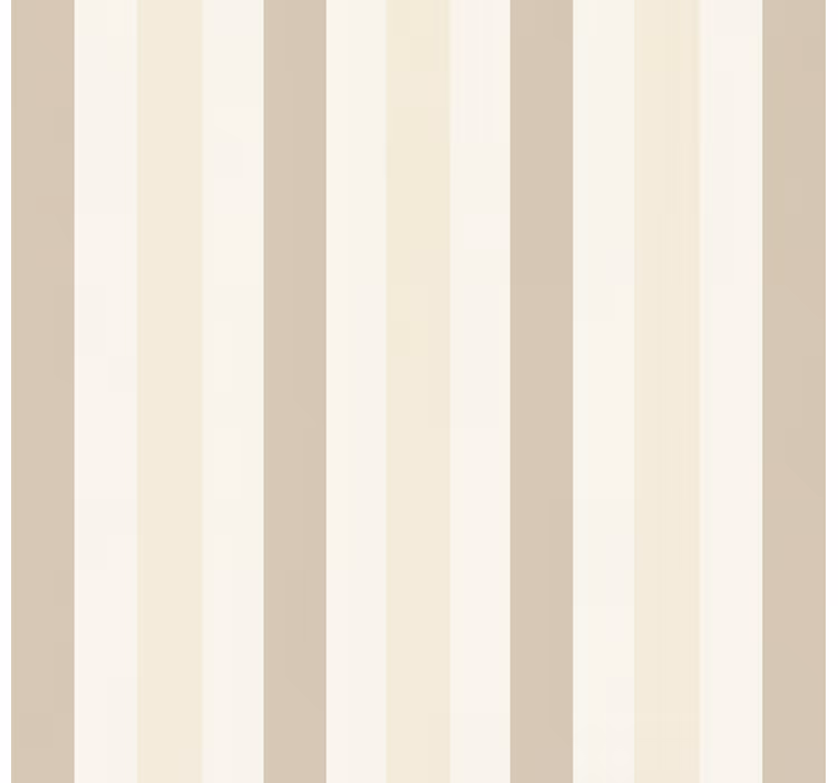 Vertical striped wallpaper in cream color stripes - TenStickers