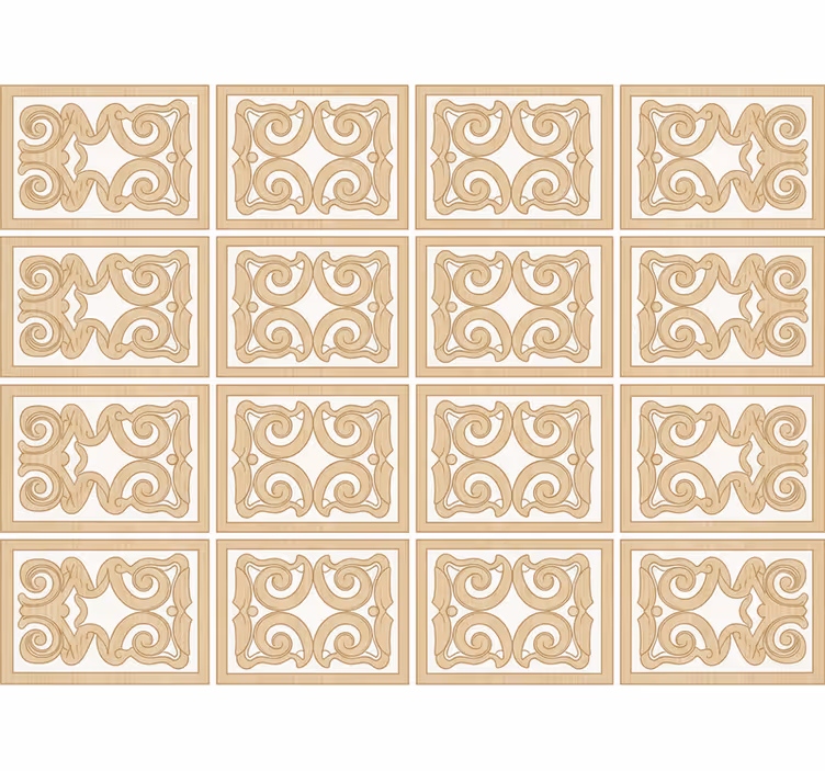 Wood feature wallpaper baseboard pattern style - TenStickers