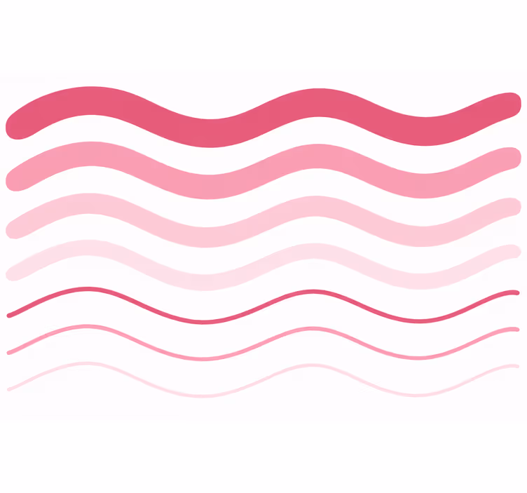 A pink wallpaper with waves - TenStickers