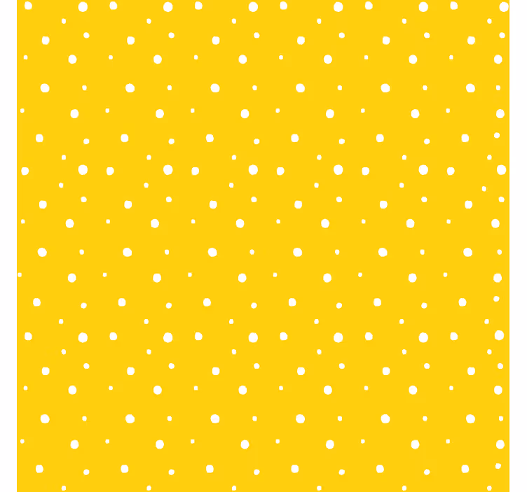 The yellow wallpaper circles pattern - TenStickers