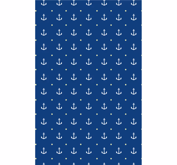 A blue wallpaper with anchors - TenStickers
