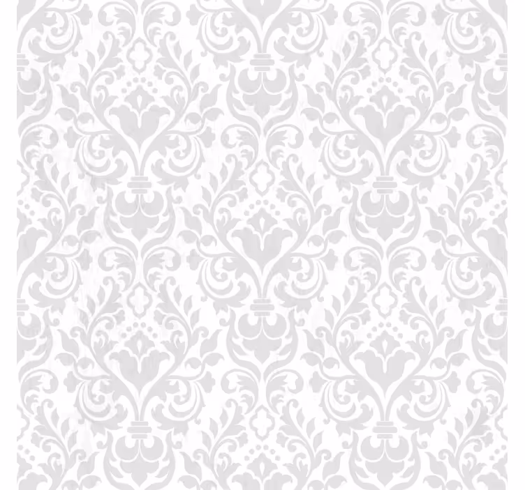 Wallpaper of white grunge damask - TenStickers