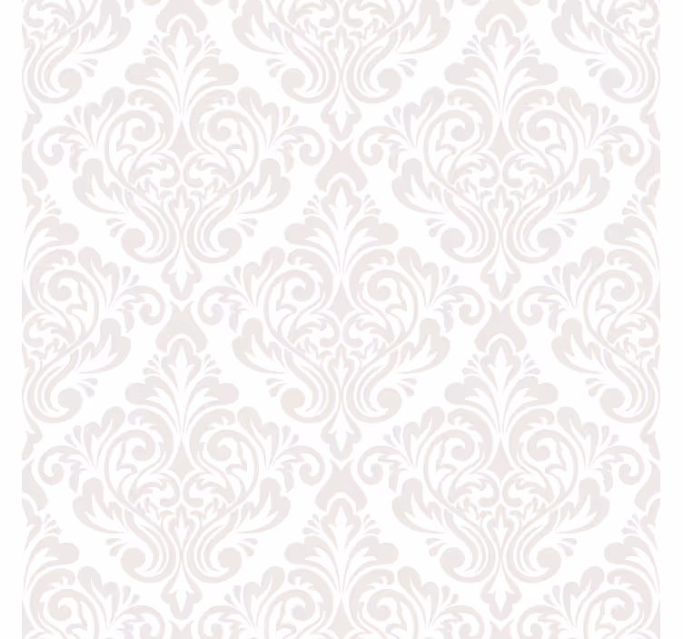 Wallpaper of white damask - TenStickers