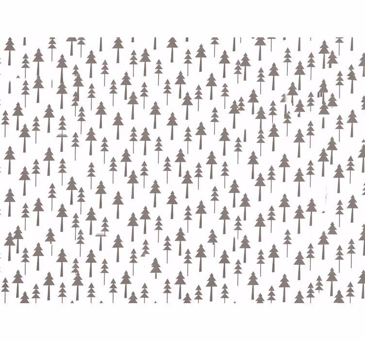 Wallpaper of white with tree design - TenStickers