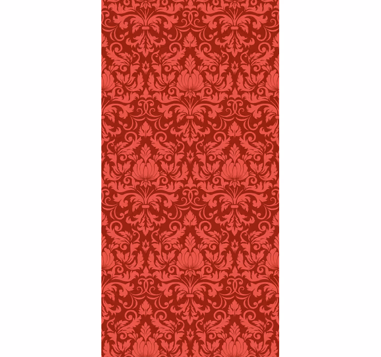 A red wallpaper in velvet texture - TenStickers