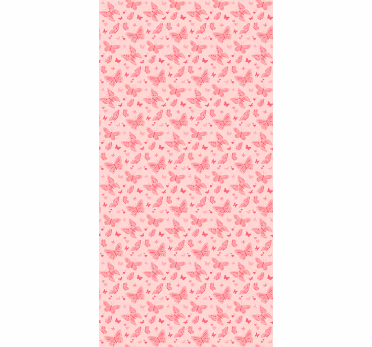 A pink wallpaper in rose hue - TenStickers