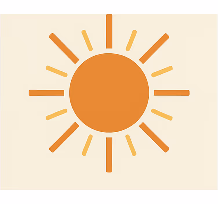 Terracotta wallpaper sun weave - TenStickers
