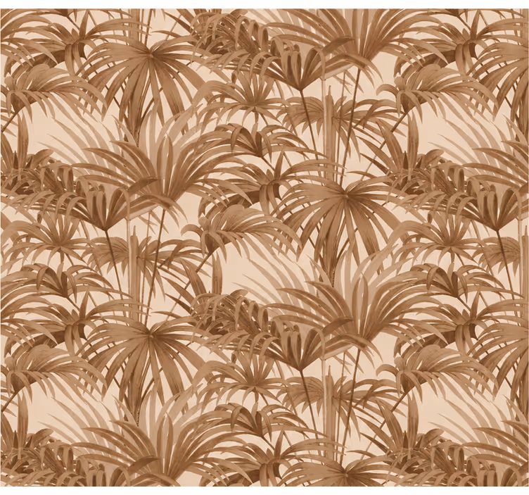 Landscape wallpaper tropical leaves full pattern - TenStickers