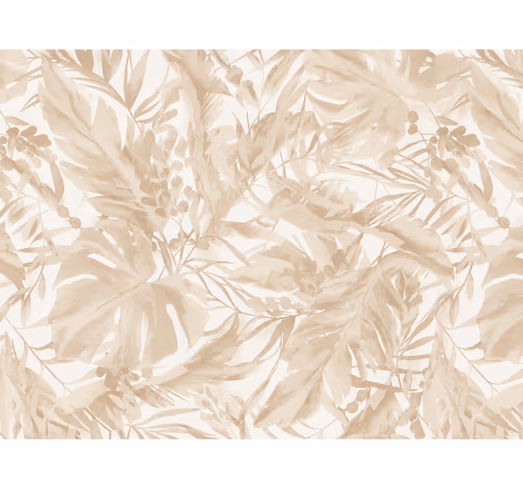 Landscape wallpaper with palm pattern design - TenStickers