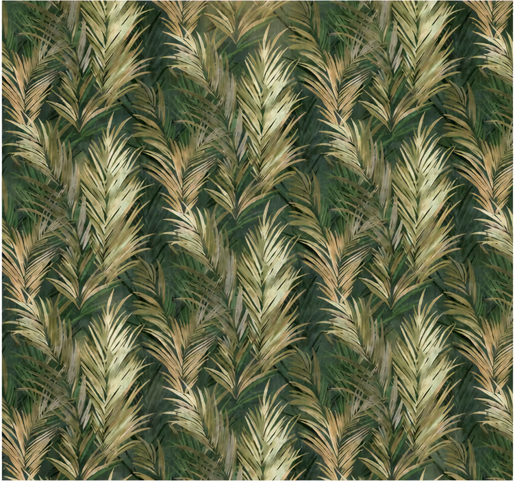 Leaves wallpaper green leaves wall decor - TenStickers