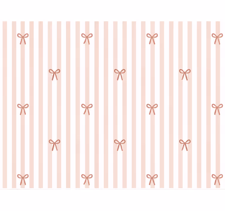 Wallpaper for the nursery bow tie stripes - TenStickers