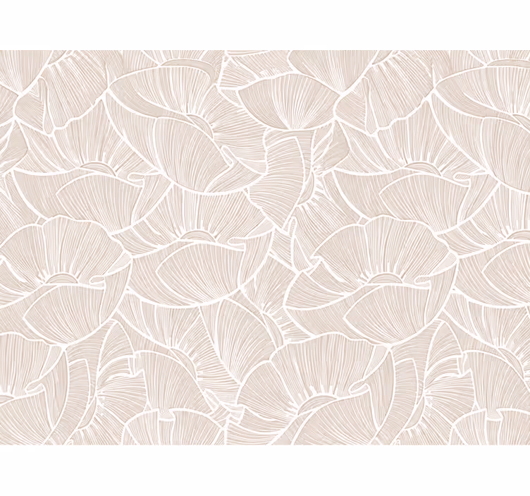 Poppy pattern wallpaper for the nursery - TenStickers