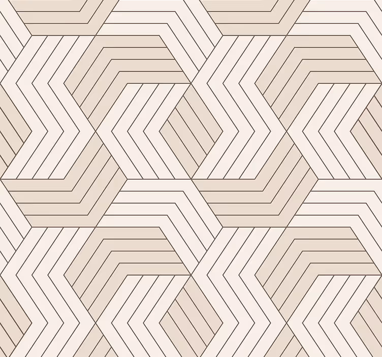 Wallpaper geometric parquet design - TenStickers
