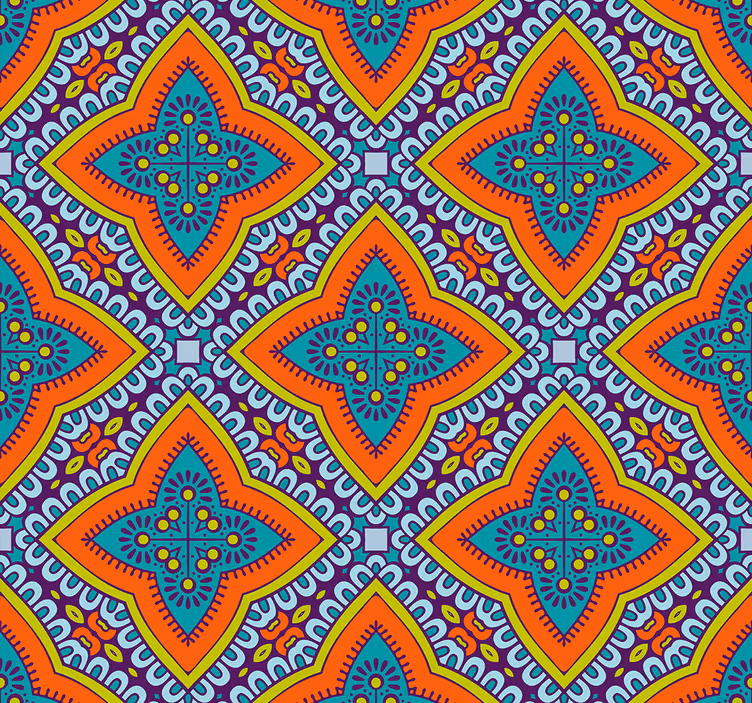 Wallpaper geometric geometric pattern decor - TenStickers