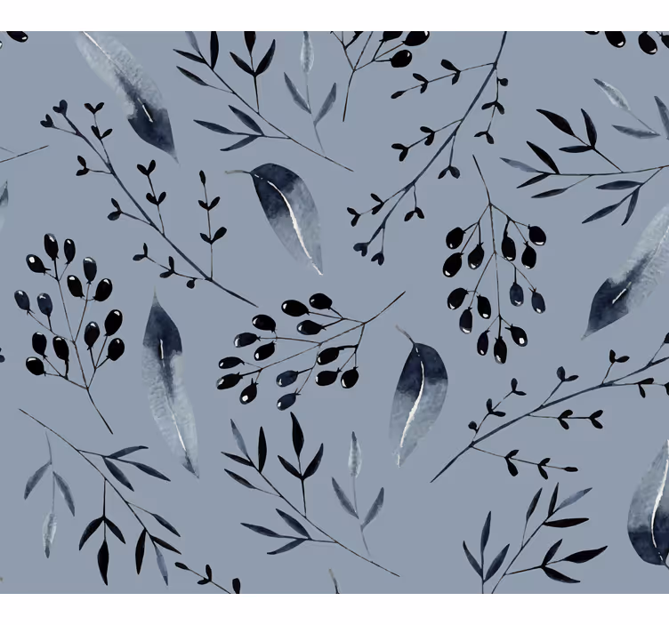 Nature wallpaper grey trees for living room - TenStickers