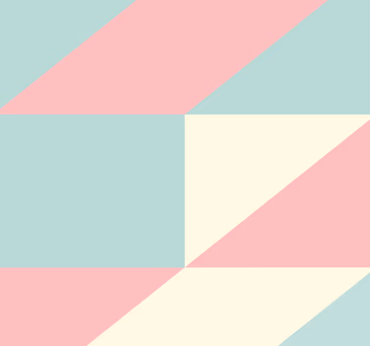 Angular Soft Hued Triangles wallpaper geometric - TenStickers