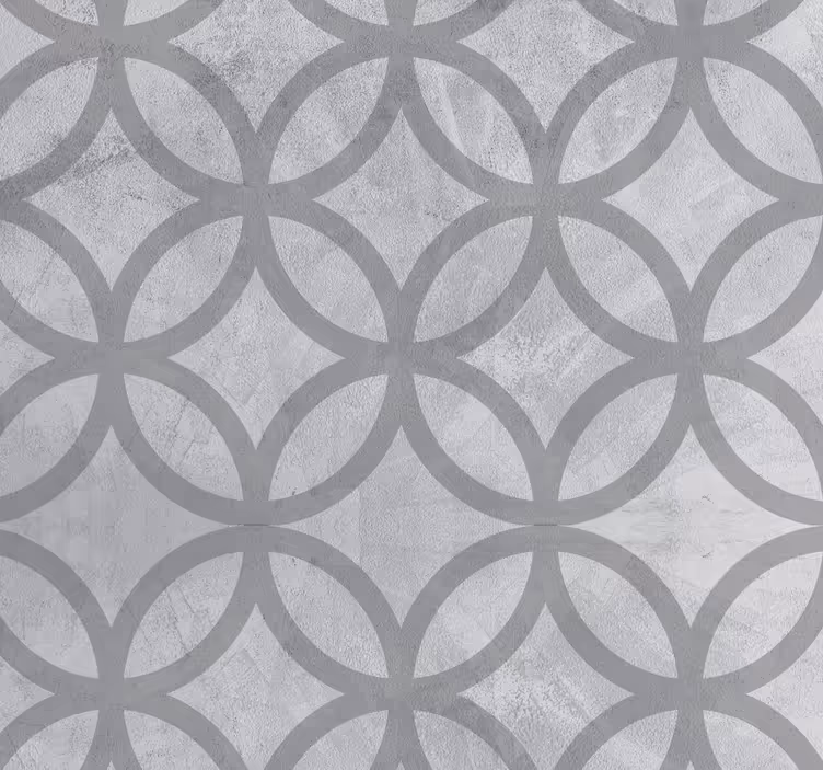 Geometric Pattern Simplicity grey wallpaper - TenStickers