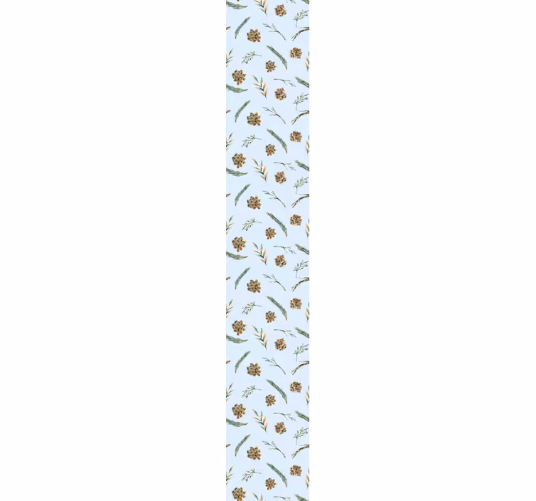 Soft botanical print flowers wallpaper - TenStickers