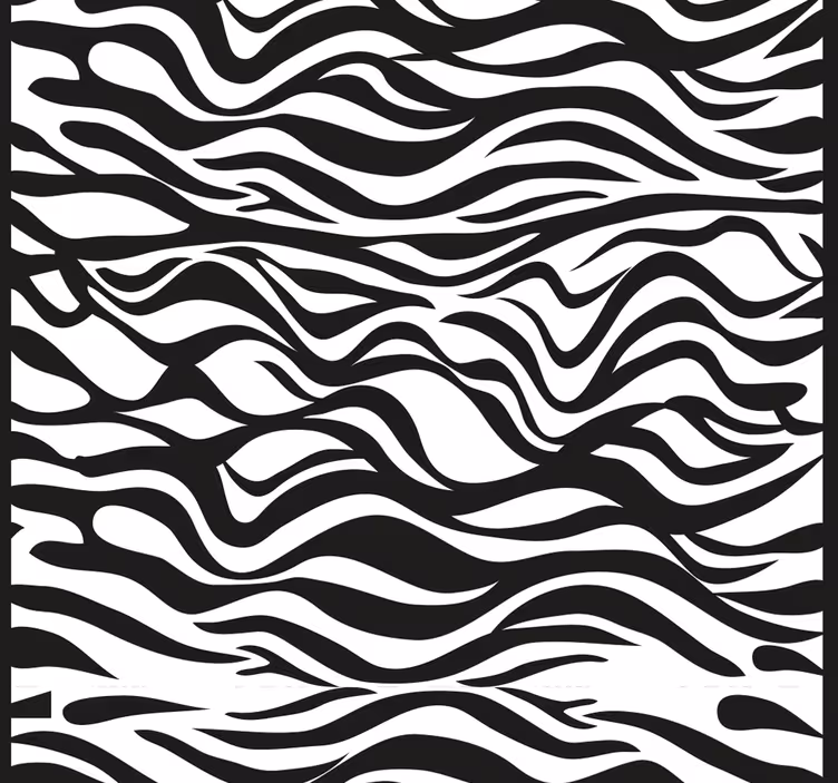 Wallpaper zebra zebra stripes design - TenStickers