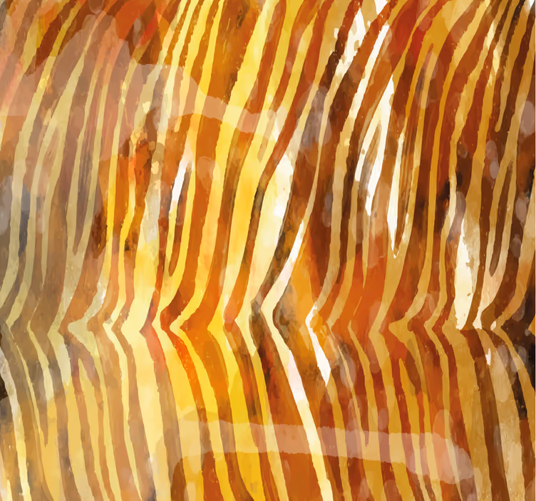 Abstract Organic Lines wallpaper zebra - TenStickers