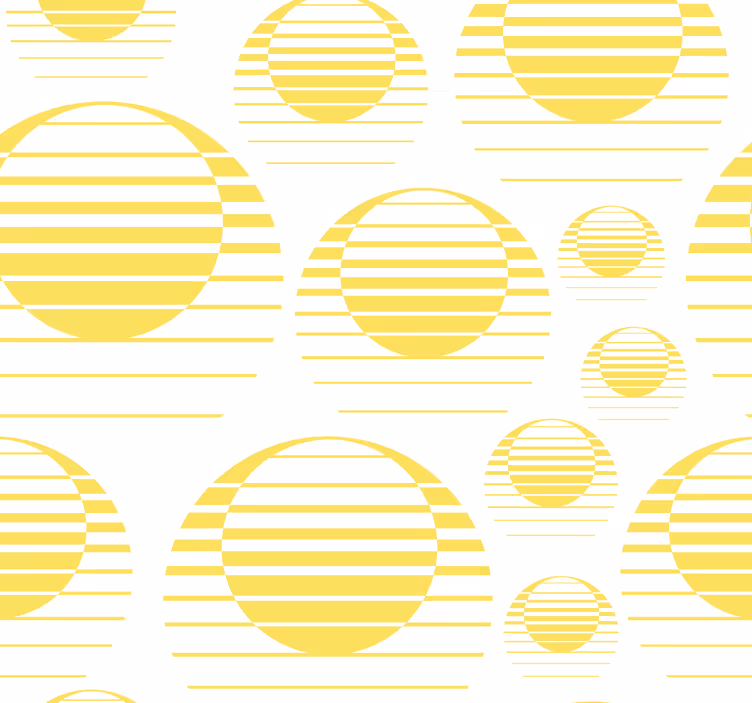 Wallpaper geometric geometric circles pattern - TenStickers